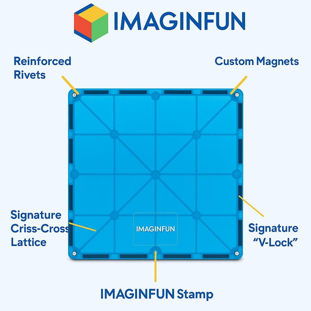 Colorful Magnetic Building Tiles™