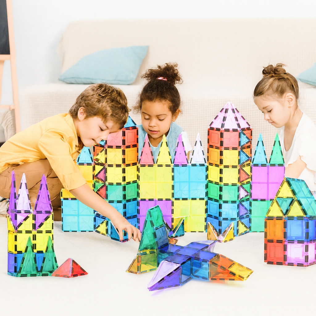 Colorful Magnetic Building Tiles™