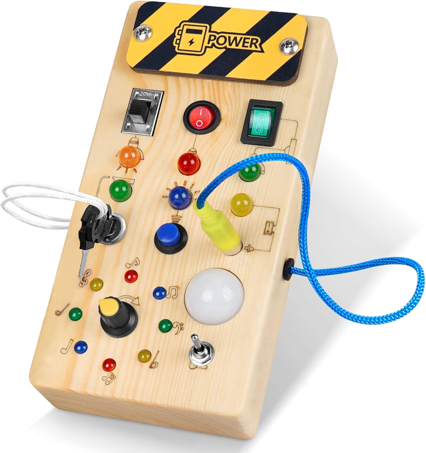 SensorySpark™ Montessori Busy Board