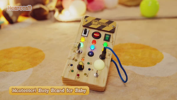 SensorySpark™ Montessori Busy Board