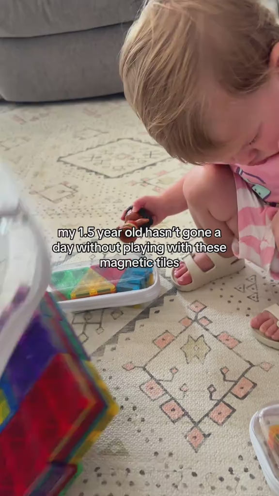 Colorful Magnetic Building Tiles™ video